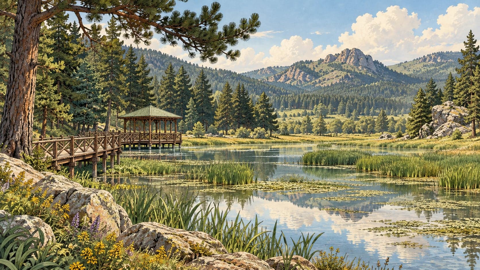 Illustration of 26 Ağustos Nature Park, Afyonkarahisar