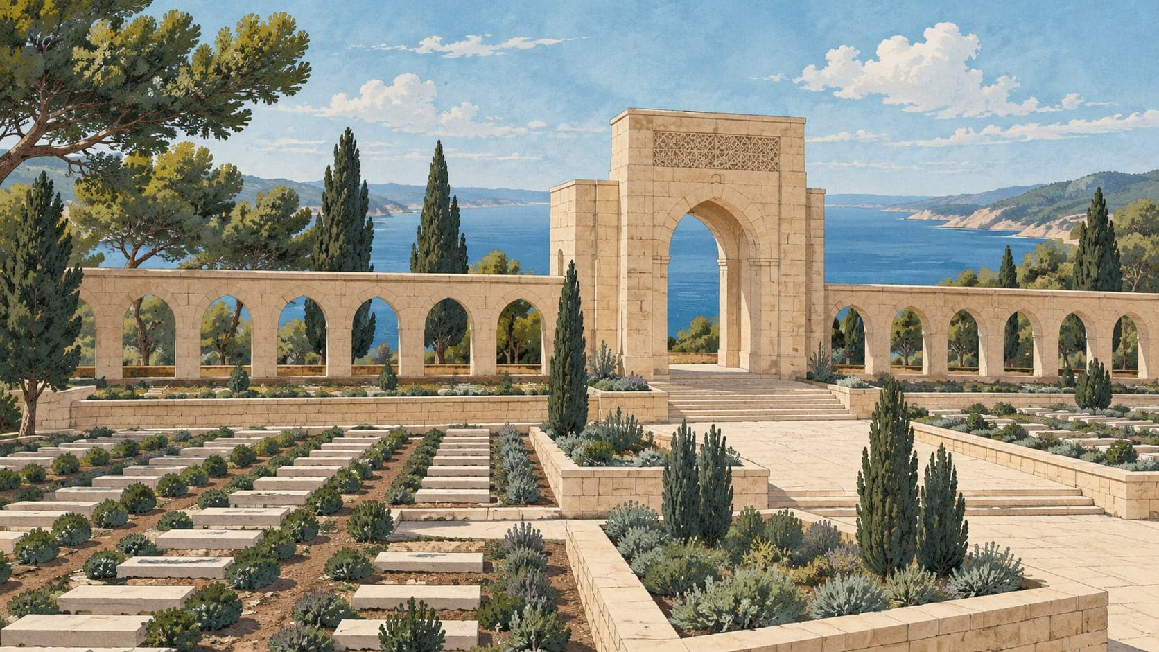Illustration of 57. Infantry Regiment Martyrs' Cemetery, Çanakkale