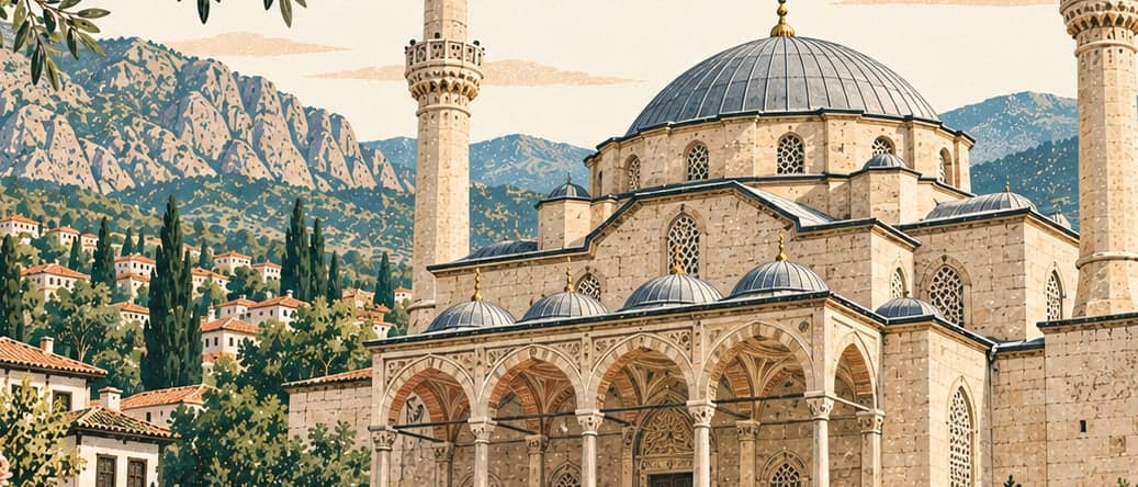 Illustration of Abdülgaffar Mosque, Isparta