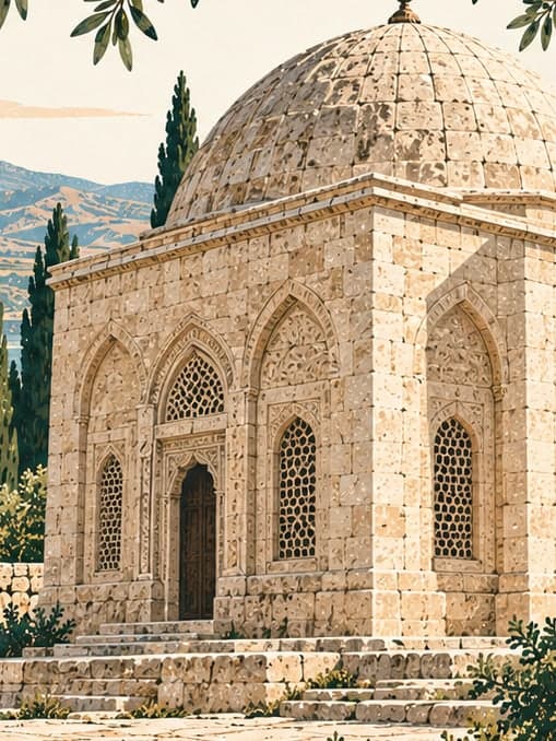 Illustration of Abuzer Gaffari Tomb, Adıyaman