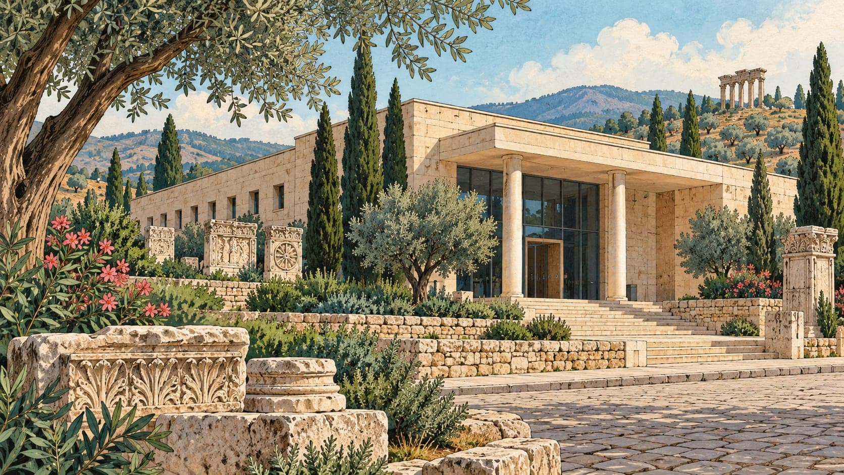 Illustration of Aphrodisias Museum, Aydın