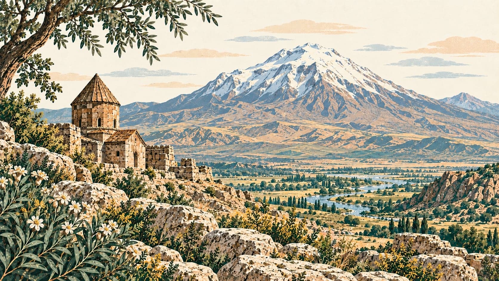 Illustration of Ağrı Mountain National Park, Ağrı