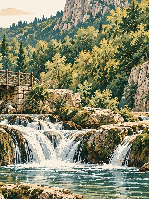 Illustration of Ahatlar Nature Park, Bartın