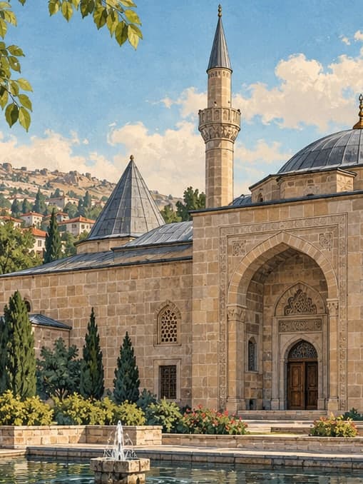 Illustration of Ahi Evran Zawiya, Kırşehir
