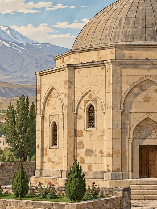 Illustration of Ahmedi Hani Tomb, Ağrı