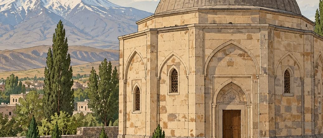 Illustration of Ahmedi Hani Tomb, Ağrı