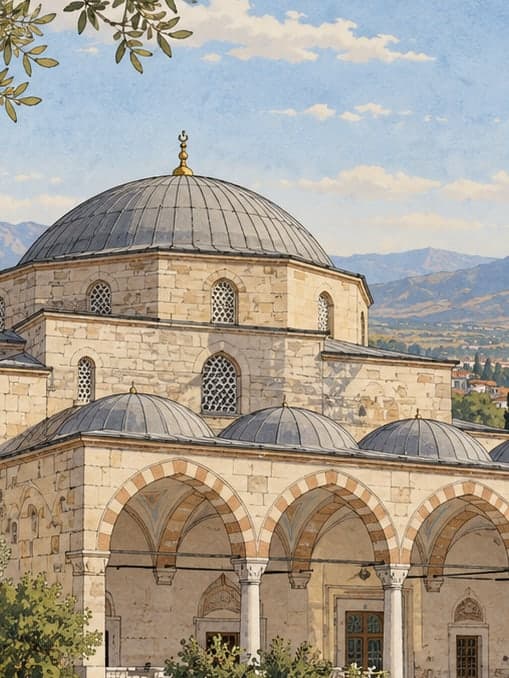 Illustration of Ahmet Gazi Mosque, Aydın