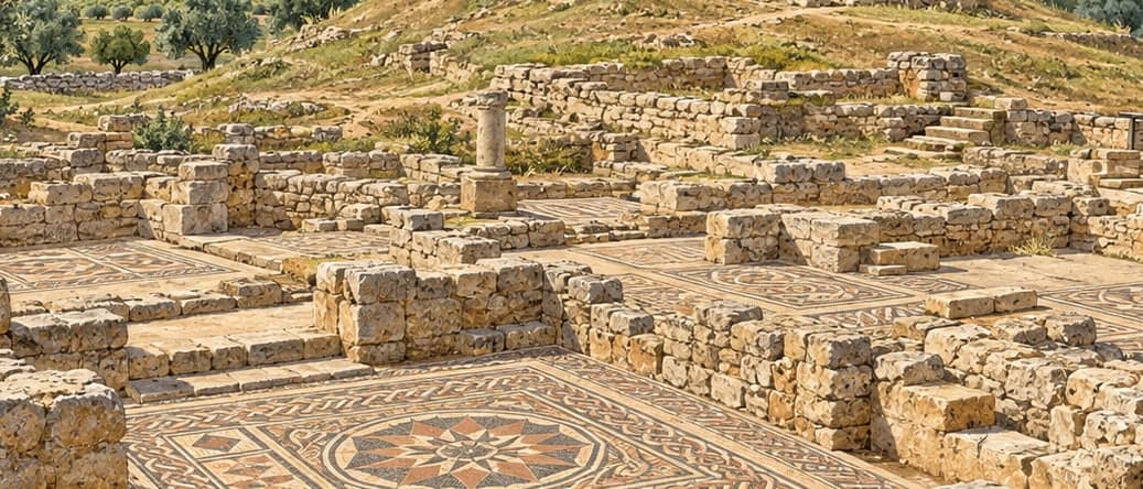 Illustration of Aidesim Archaeological Site, Kilis
