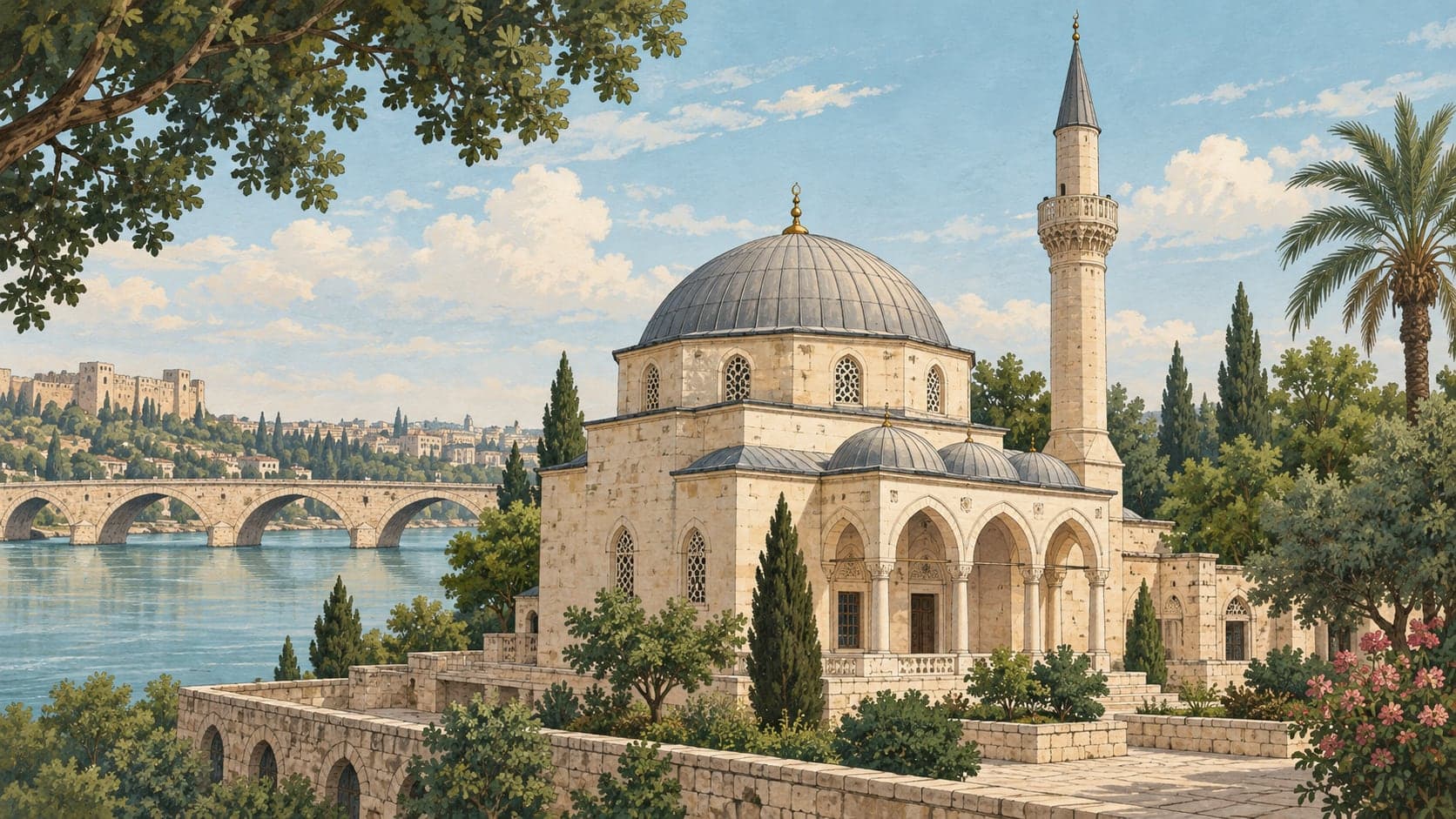 Illustration of Akça Masjid, Adana