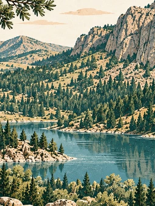 Illustration of Akdağ National Park, Afyonkarahisar