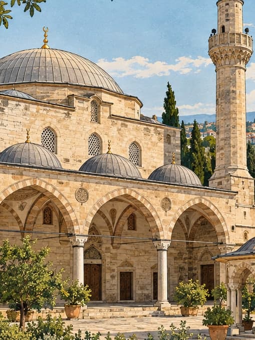 Illustration of Alaaddin Mosque, Sinop