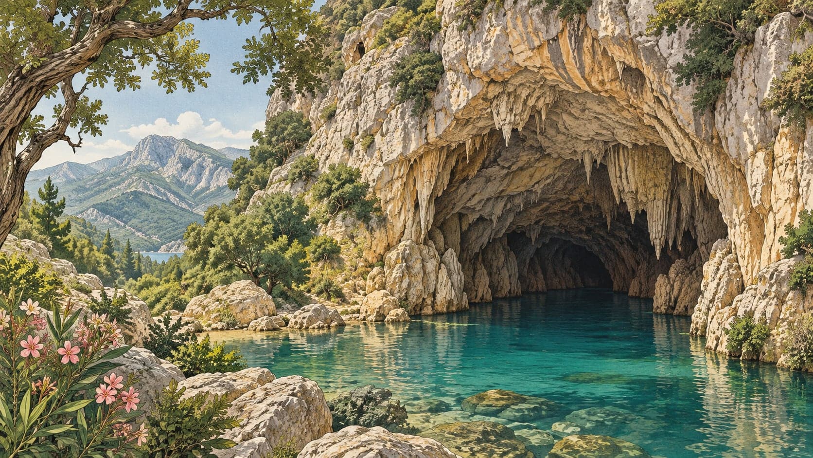 Illustration of Altınbeşik Cave National Park, Antalya