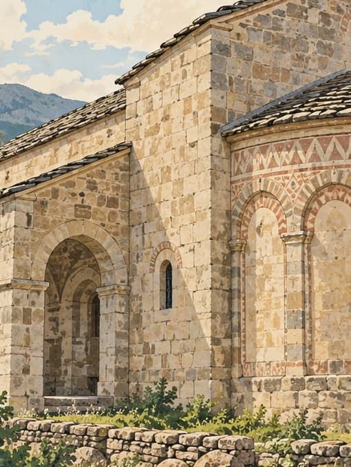 Illustration of Alucra Kamışlı Village Church, Giresun