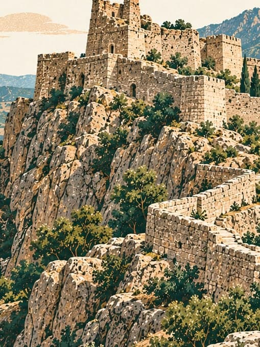 Illustration of Ambar Castle, Tunceli