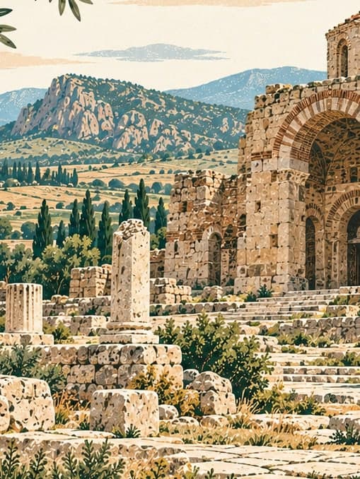 Illustration of Amorium Ancient City, Afyonkarahisar