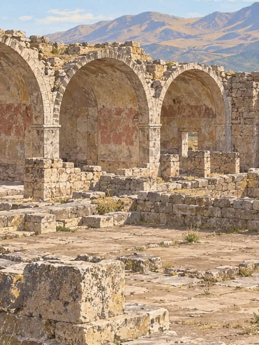 Illustration of Andaval Archaeological Site, Niğde