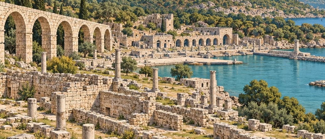 Illustration of Andriake Archaeological Site, Antalya