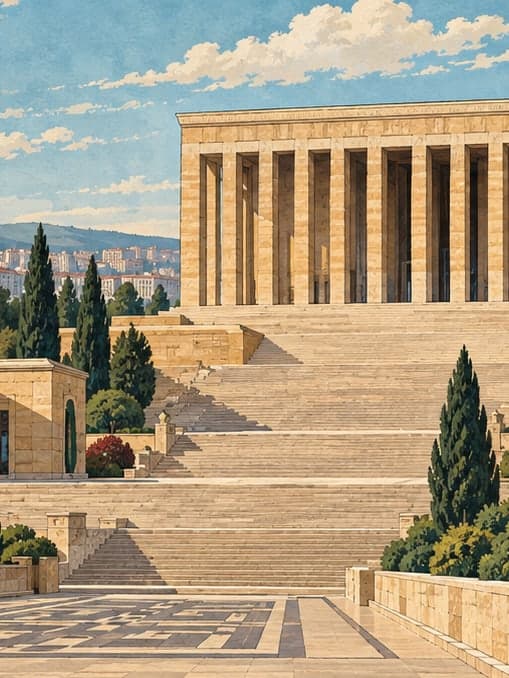 Illustration of Anıtkabir Atatürk and War of Independence Museum, Ankara