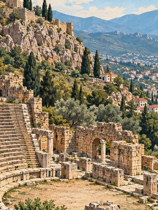 Illustration of Antiphellos, Antalya