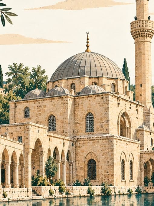 Illustration of Arabi Mosque, Şanlıurfa