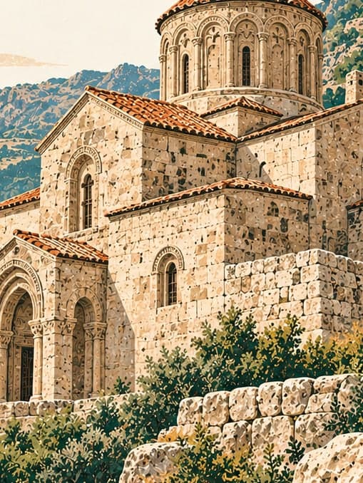 Illustration of Arek Monastery, Bingöl