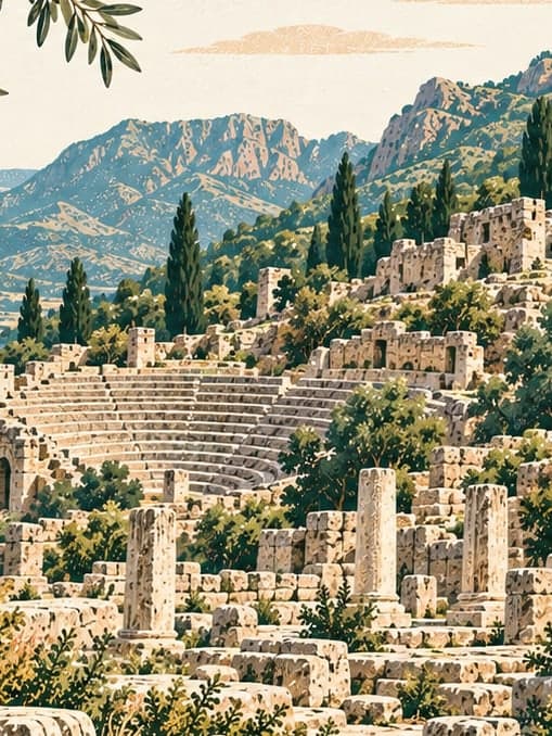 Illustration of Ariassos Ancient City, Antalya
