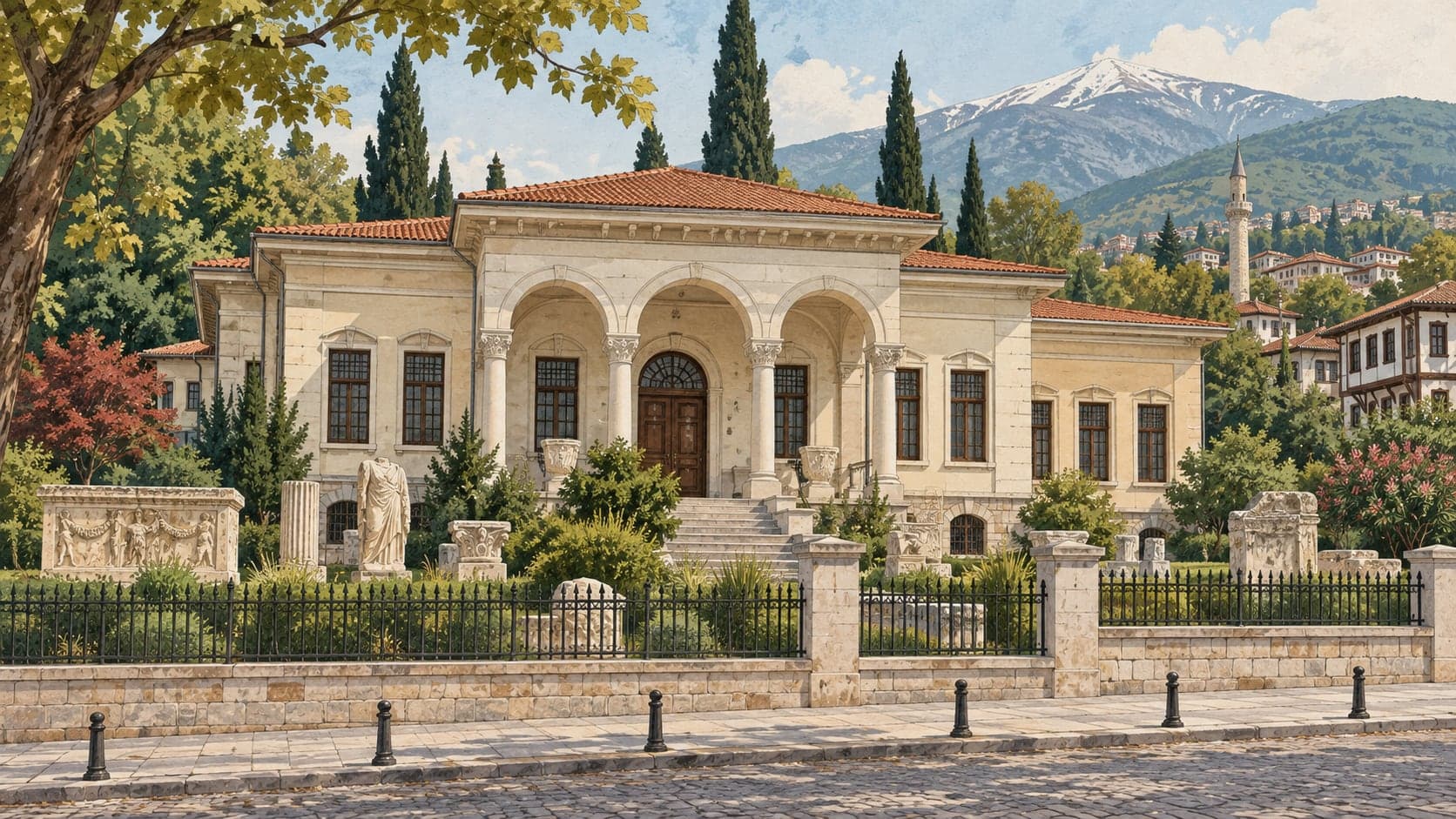 Illustration of Archaeological Museum, Bursa