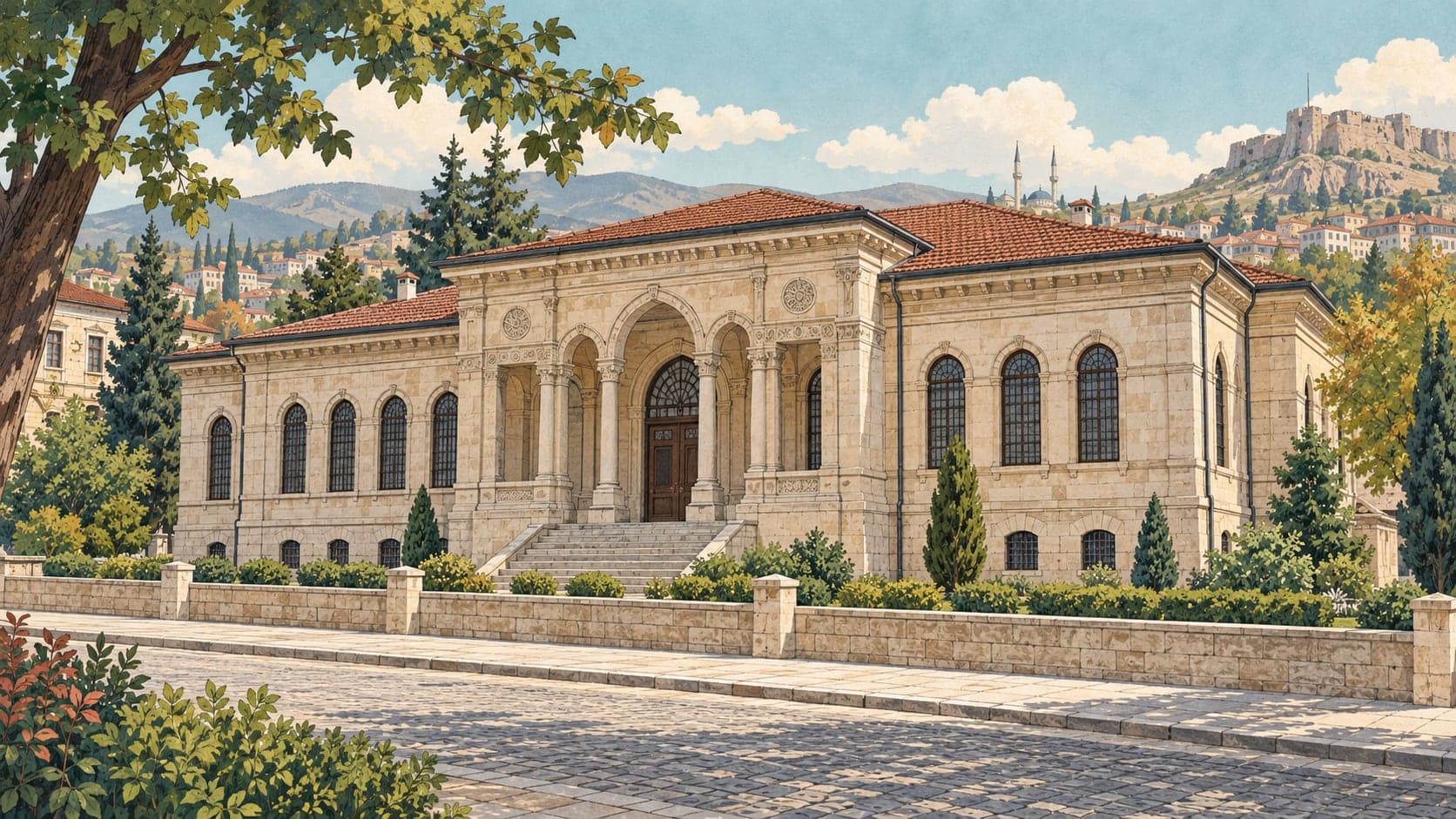 Illustration of Archaeological Museum, Sivas