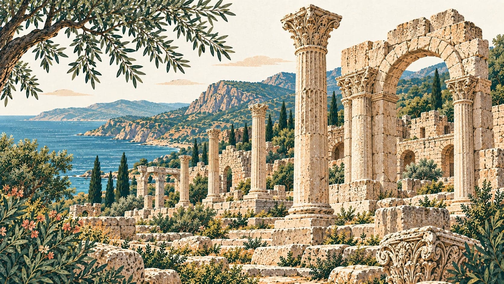 Illustration of Arsinoe, Mersin