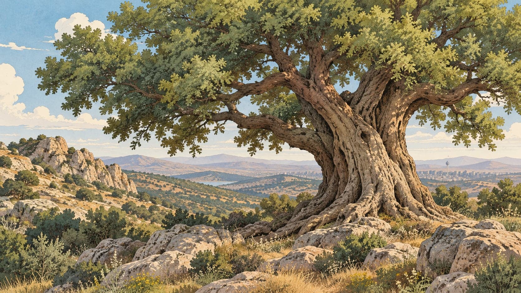 Illustration of Asarlık Tepeler Natural Monument, Ankara