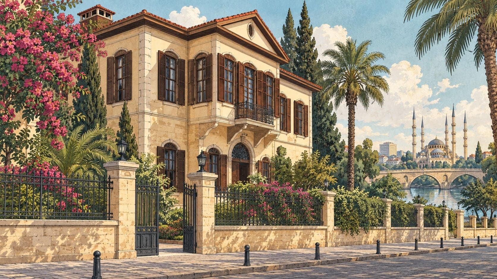Illustration of Atatürk House Museum, Adana