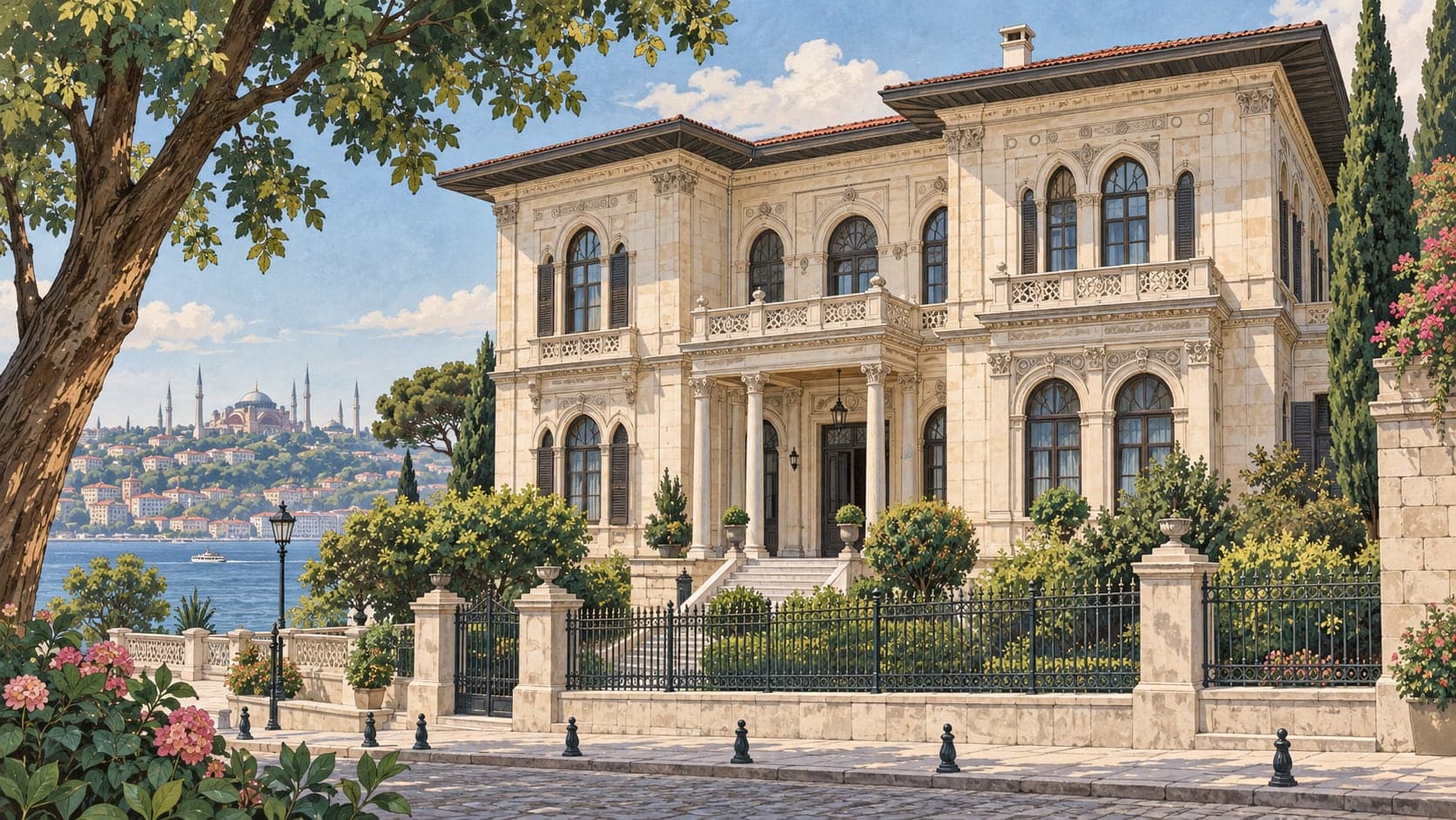 Illustration of Atatürk Museum, İstanbul