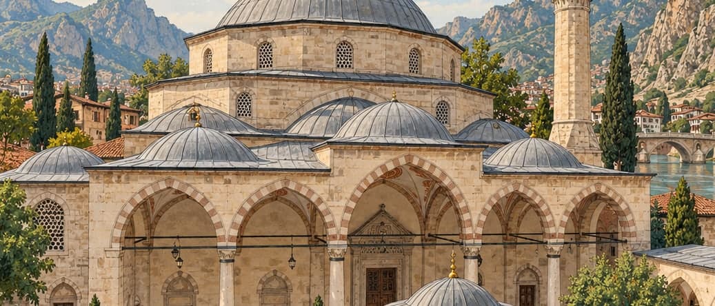 Illustration of Ayas Ağa Mosque, Amasya