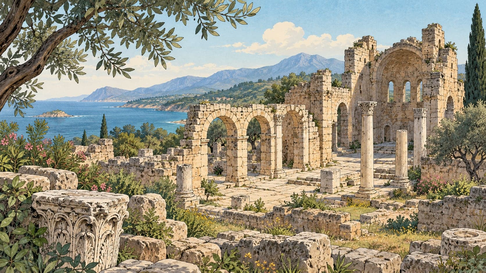 Illustration of Ayas Ancient City, Adana