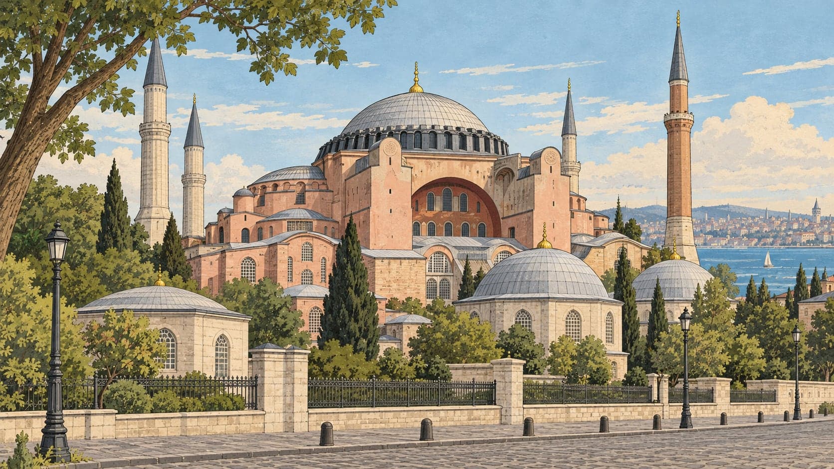 Illustration of Hagia Sophia History and Experience Museum, İstanbul