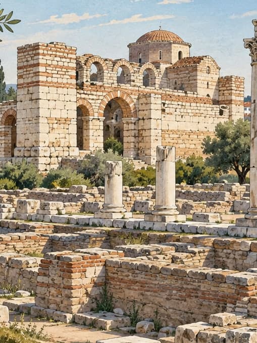 Illustration of Ayasuluk - St. Jean Archaeological Site, İzmir