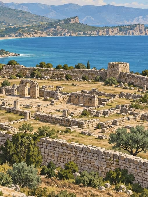 Illustration of Ayatekla Archaeological Site, Mersin