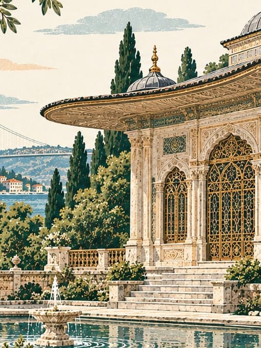 Illustration of Aynalıkavak Kasrı, İstanbul