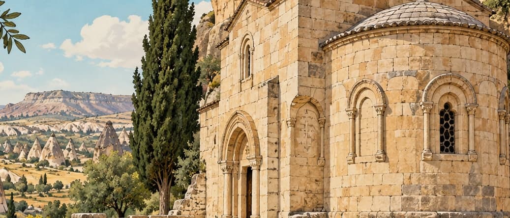 Illustration of Saint Theodore Church, Nevşehir