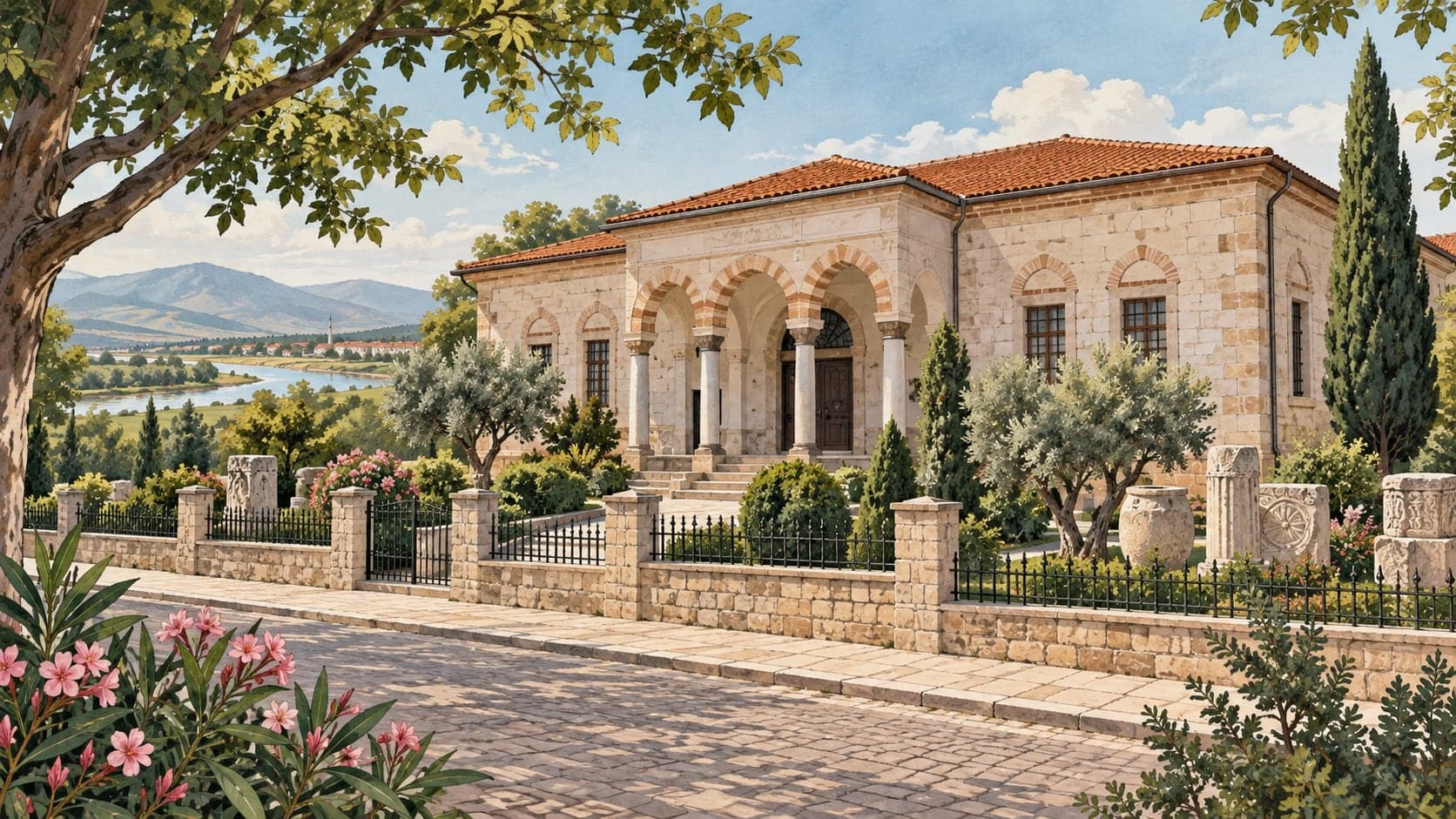 Illustration of Bafra Museum, Samsun
