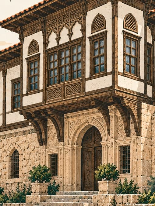 Illustration of Bakibey Mansion, Burdur