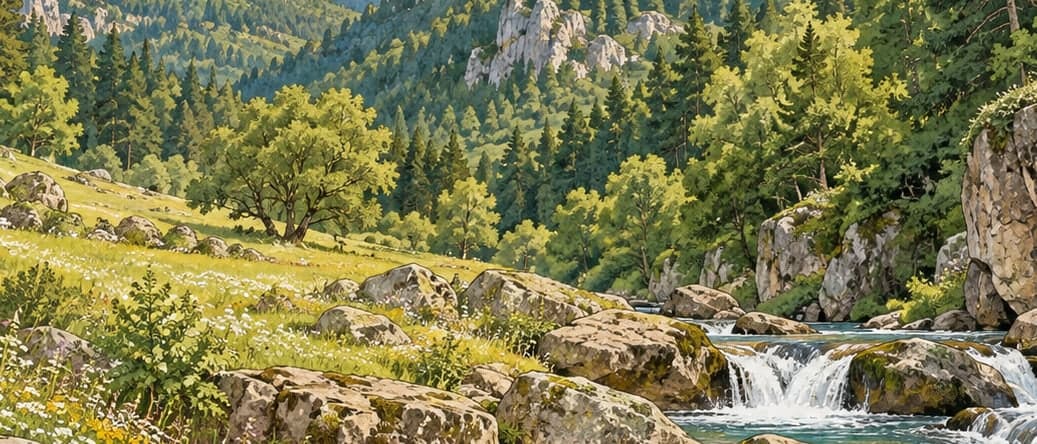Illustration of Baklabostan Nature Park, Karabük
