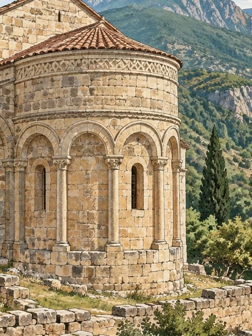 Illustration of Barhal Church, Artvin