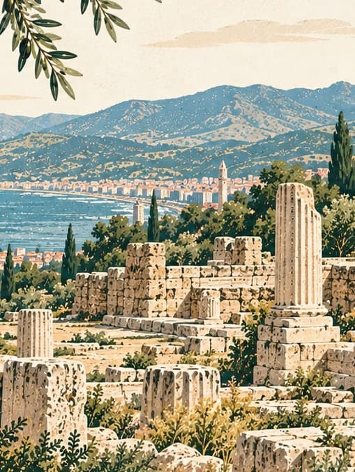 Illustration of Bayraklı-tepekule / Smyrna, İzmir