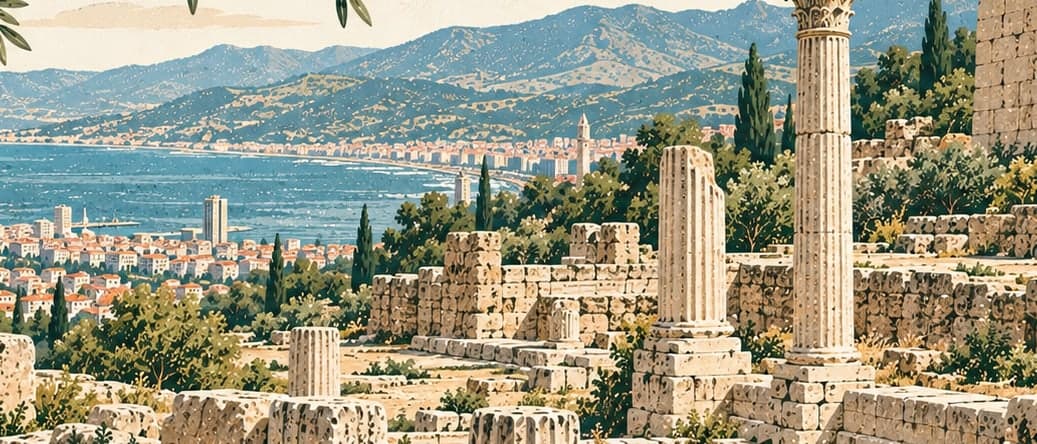 Illustration of Bayraklı-tepekule / Smyrna, İzmir