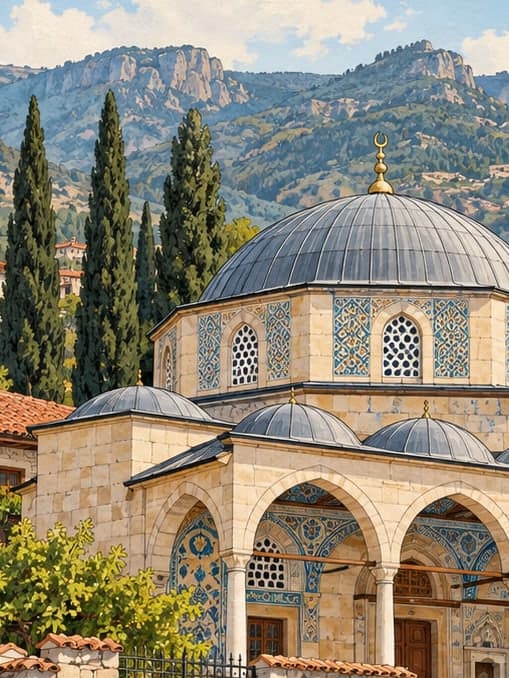 Illustration of Belenardıç Village Mosque, Denizli