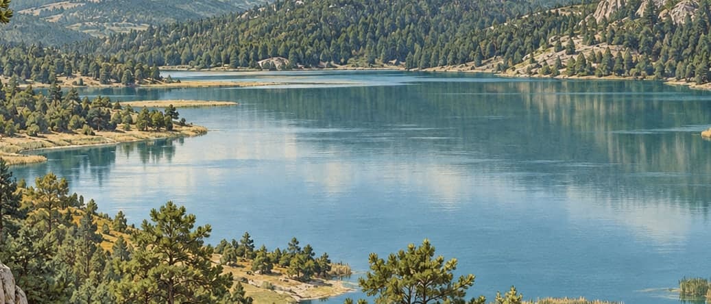 Illustration of Beyağaç Kartal Lake Nature Conservation Area, Denizli