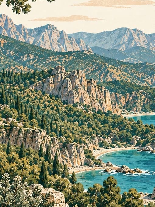 Illustration of Beydağları Coastal National Park, Antalya