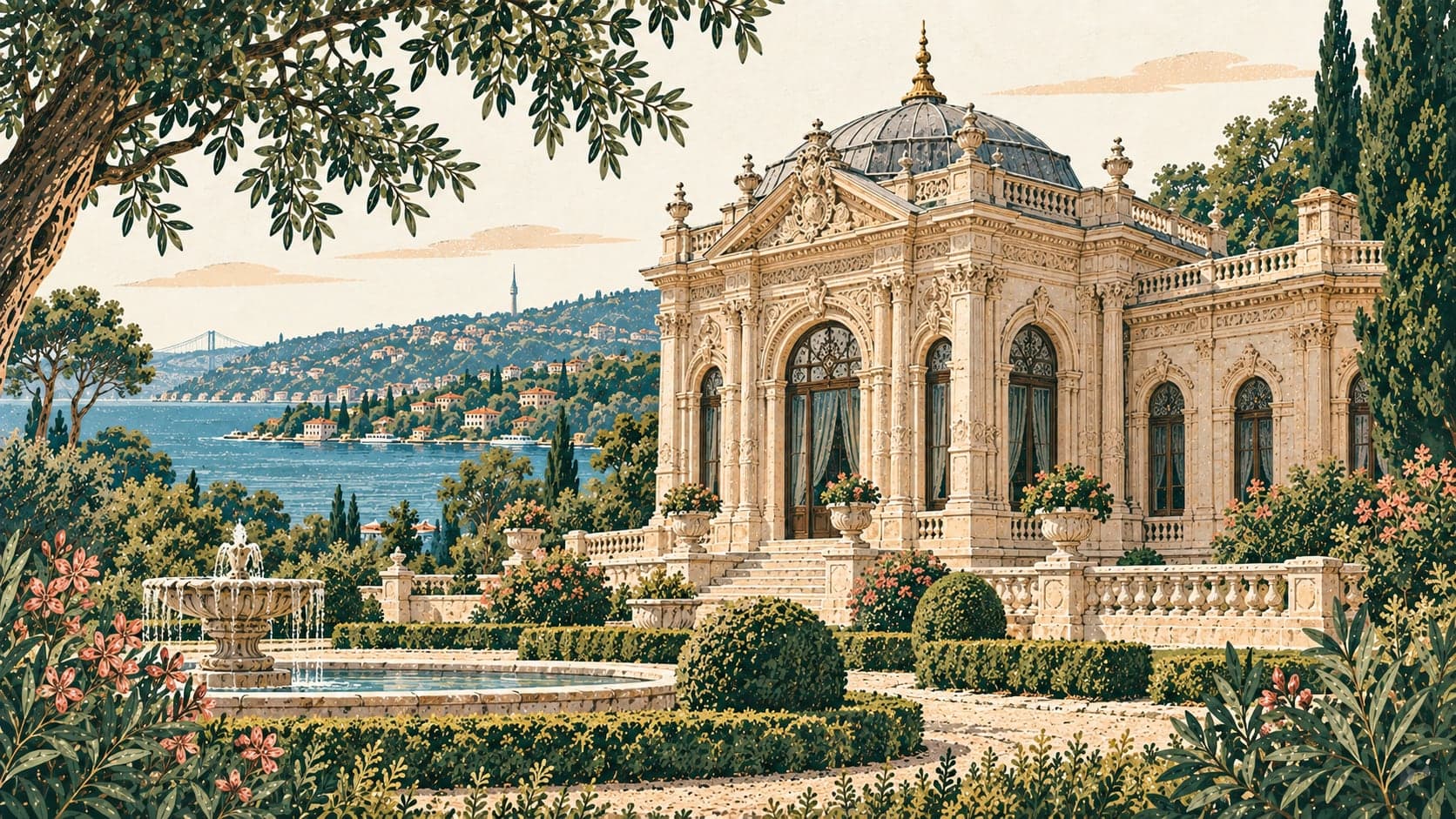 Illustration of Beykoz Mecidiye Kasrı, İstanbul