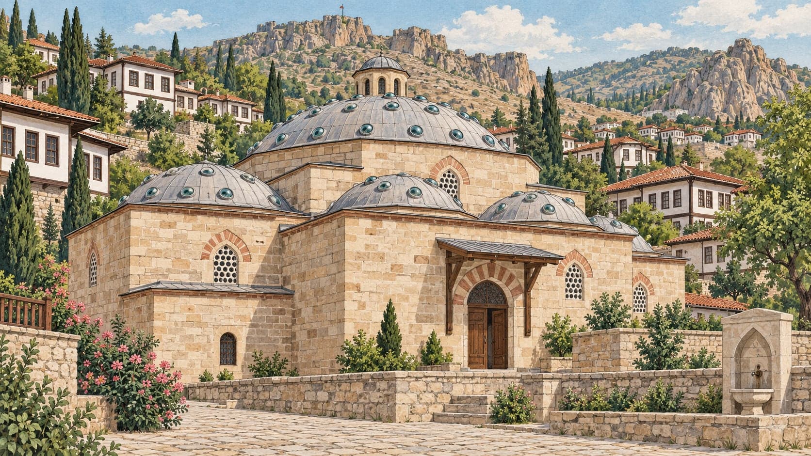 Illustration of Beypazarı Turkish Bath Museum, Ankara